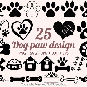 Dog Paw Svg bundel, jacht Svg, Animal Tracks Svg, Tracks Svg, paw prints bundel, Paws Clipart, Cricut Paw Svg, commercieel gebruik Svg