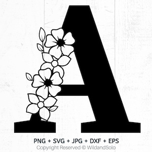 Alfabeto floral de la A a la Z (SVG), Alfabeto floral, Letra floral (SVG), Inicial (SVG), Alfabeto floral (PNG), Iniciales florales, Alfabeto floral para bodas