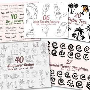 5000+ SVG-Design-Bundle, T-Shirt-Designs SVG, Blumen Svg, Cricut, Silhouette, Silhouette Schnittdateien, Mega Bundle, Bild 4