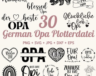 30 German Opa Plotter File Svg, Wreath Split Vily Cut File, Opa Rainbow svg, Split Monogram Svg, Laurel Wreath Svg, Plotting Bundle Opa