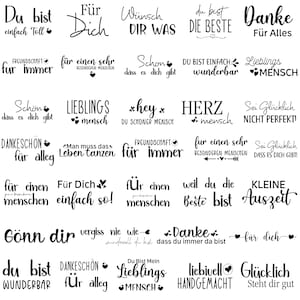 Danke svg Bundle, Danke Design, Deutsches Schriftzug Design, Deutscher Spruch svg, Plotter Datei, Cricut Silhouette, Digitale Datei