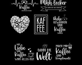 30 German Kaffee Plotter File Svg Bundle, German Plotter svg, Kaffee svg bundle, coffee cup svg, German sayings coffee, coffee lover quotes
