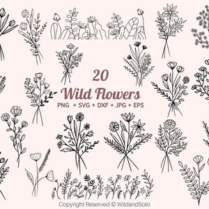 Wildblumen SVG, Wildblumen Monogramm, Wildblumen Design, Wildblumen Design, Wildblumen Monogramm, Feld Pflanze, Scrapbooking png,