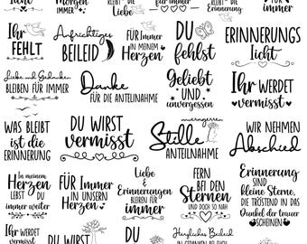 30 German Design, Farewell German Plotter File Svg, Farewell Design, Sayings Svg, Deutsche Plotterdatei, Cut For Cricut, Silhouette