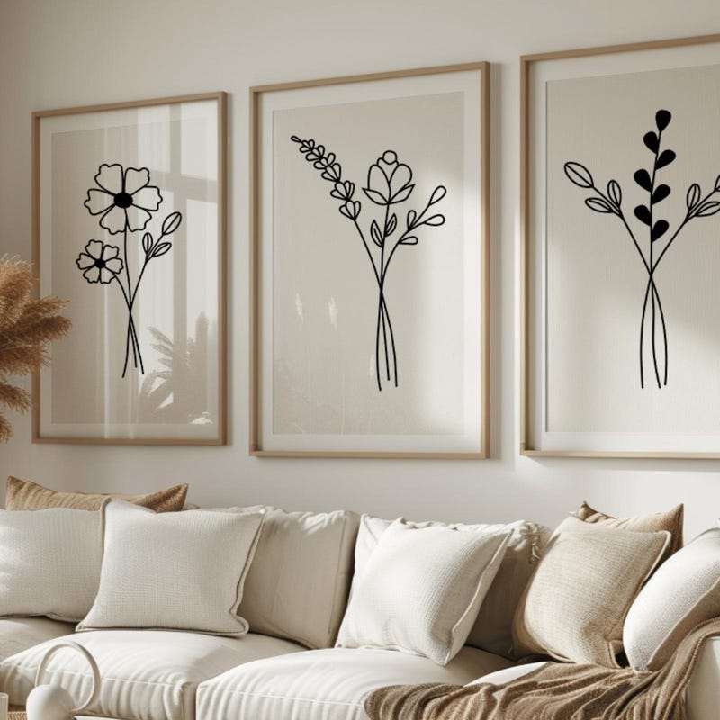 Wall Art Set of 3 - Etsy