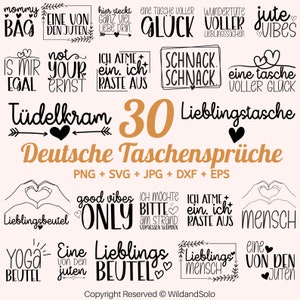Deutsche Taschen Sprüche SVG Bundle, Cricut Silhouette Studio, Jutebeutel Plotten svg, Taschensprüche svg, Jutebeutel Plotten svg, Jutebeutel Plotten svg, Jutebeutel Plotten svg, Jutebeutel Plotten svg