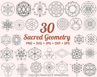 Sacred Geometry Svg Bundle, Minimalistic Svg, Tattoo Svg, Mandala Svg, Shape Svg, Abstract Svg, astrology svg, Commercial Use Included