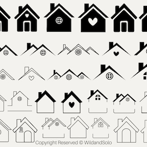 30 Little House Svg Bundle, Roof House Svg, House Outline svg, Floral house Svg, Tiny house Svg, Scandinavian house SVG, cut file for cricut
