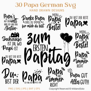 30 Papa svg  Bundle, Bester Papa svg, Papa Zitat svg, Plotterdatei Papa, Papa svg, Vater und Sohn, Vatertag svg, Digitaler Download