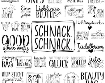 German Bag Sayings SVG Bundle, Bag sayings bundle svg, Cricut Silhouette Studio, jute bag plotting svg, One of the Jutes, pocket sayings svg