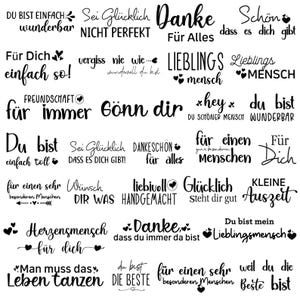 Danke SVG-bundel, Danke Design, Deutsches Schriftzug Design, Deutscher Spruch SVG, plotter Datei, Cricut Silhouette, Digitale Datei
