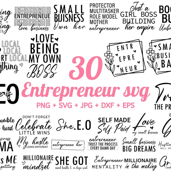 Entrepreneur Svg - Etsy