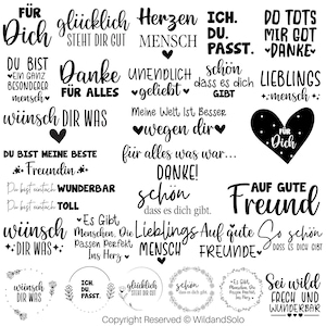 Plotterdatei, Plotterdatei, Bester Freund Sprüche, Danke Fur Alles, Freundschaft Zitate svg, Cricut, Silhouette