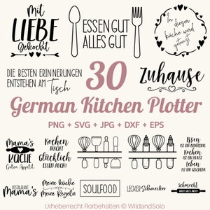 30 German Kitchen Svg Bundle, Küchendesigns Svg, Kitchen Split  Svg, Küchen Split Svg, Kitchen Quotes svg, German Kitchen Quotes