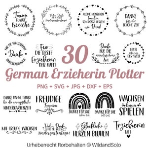 30 Erzieher deutscher Sprüche SVG Bundld, Erzieher Schriftzüge, Educator svg, Digistamp Erzieherin, Erzieherin Bundle, gewerblich