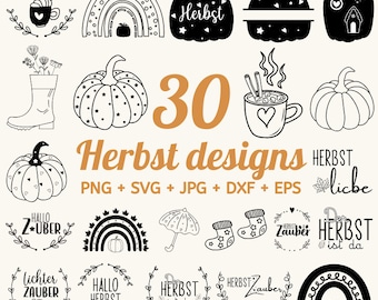 30 Herbst Plotter Svg, Herbst Sprüche Svg, Herbst Zuhause svg, Herbstzeit svg, Kürbis SVG, Ernte SVG, Halloween SVG, Herbstdekoration svg