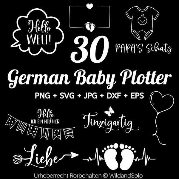 30 Deutsches Baby Zitat Svg, Niedliches Baby svg, Familienzitat Svg, Baby Meilensteine Svg, Kindheit Zitat Svg, Baby Andenken Svg