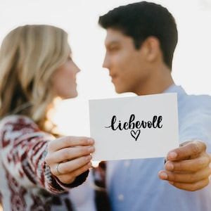 liebevoll | Christliche Postkarte | Glaube Postkarte | Bibelvers Karte |  | Worte aus der Bibel | Christliche Geschenke | Segensworte