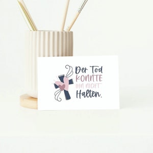 Der Tod konnte ihn nicht halten | Postkarte | Bibelvers | Bibel | Glaube | Gott | Jesus | Geschenk | Vertrauen | Kreuz | Herz | Christlich