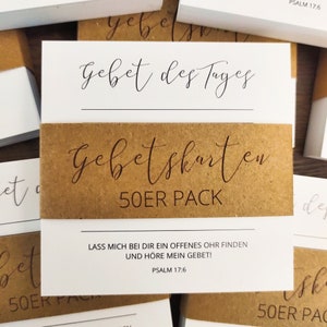 Gebetskarten | 50er Set | Psalm | Gebet | Beten | Prayer Cards | Schriftkarten | Christlich | Glaube | Bibel | Geschenk | Stille Zeit