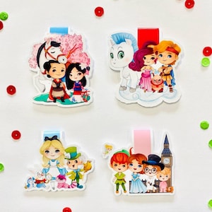Magnetic bookmarks of disney groups vol 2, Hercules, Mulan, Alice in Wonderland, Peter pan