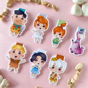 Magnetic Bookmark of the Flintstones, The Flintstones, Hanna-Barbera, animation, 60, stone age, stone age.