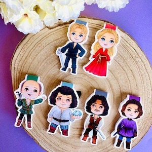 Magnetische Lesezeichen von The Princess Bride, The Princess Bride, Film, 80er, Westley, Buttercup, Humperdinck, Vizzini, Montoya