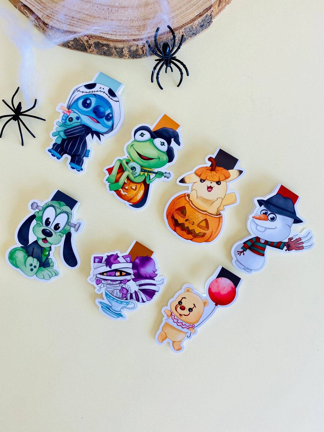 Magnetic Bookmarks of Varied Characters Inspired by Halloween. - Etsy