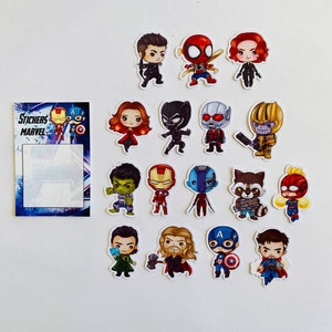 Adesivi Avenger per Bullet, Agenda, Bujo, Planner, adesivi per supereroi e supereroine