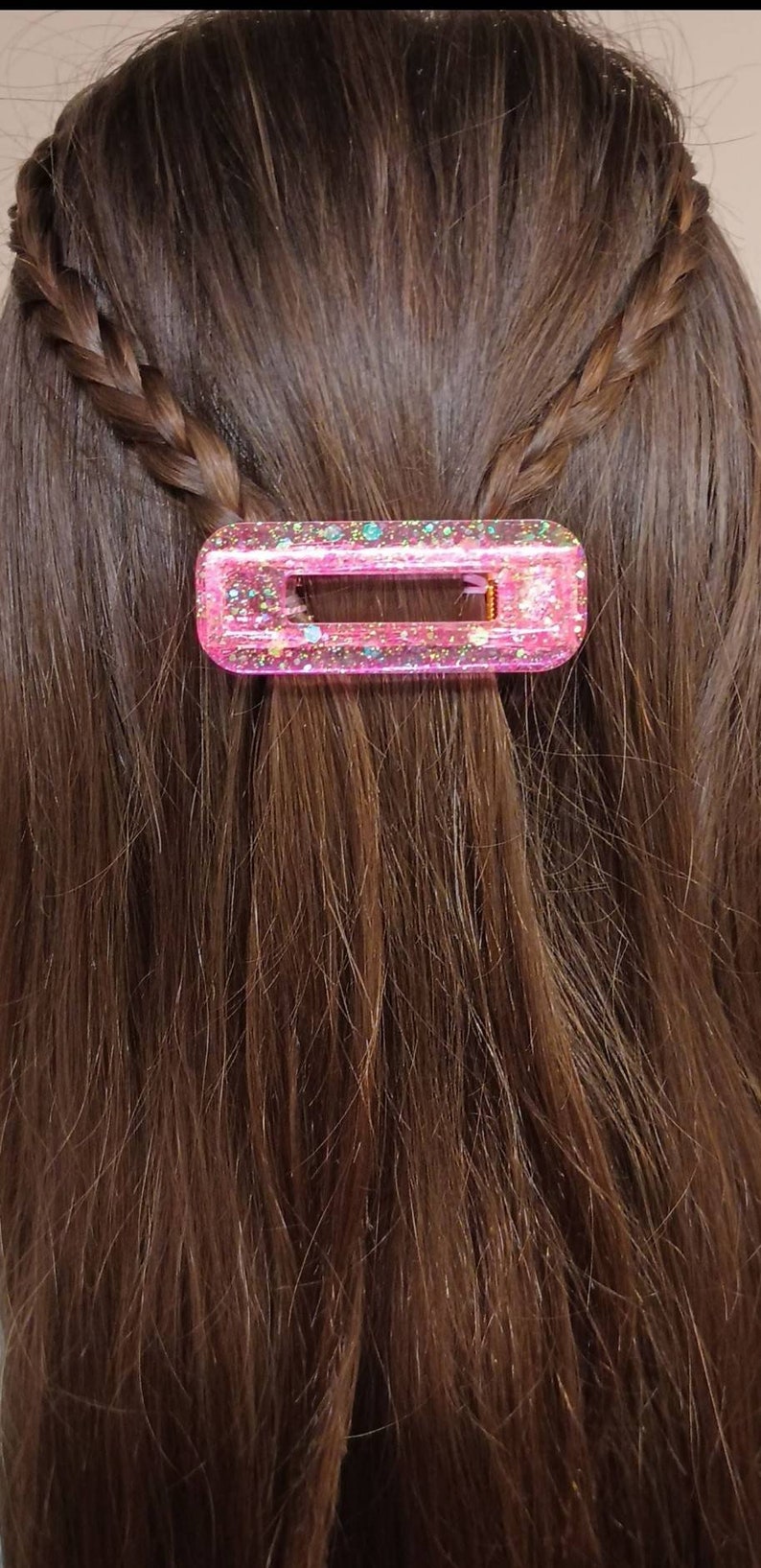 3pk Glitter Hair Barrettes Etsy