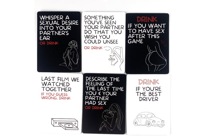 TODAY 10%OFF Sex Game Cards Drunk & Desires Sex | Etsy