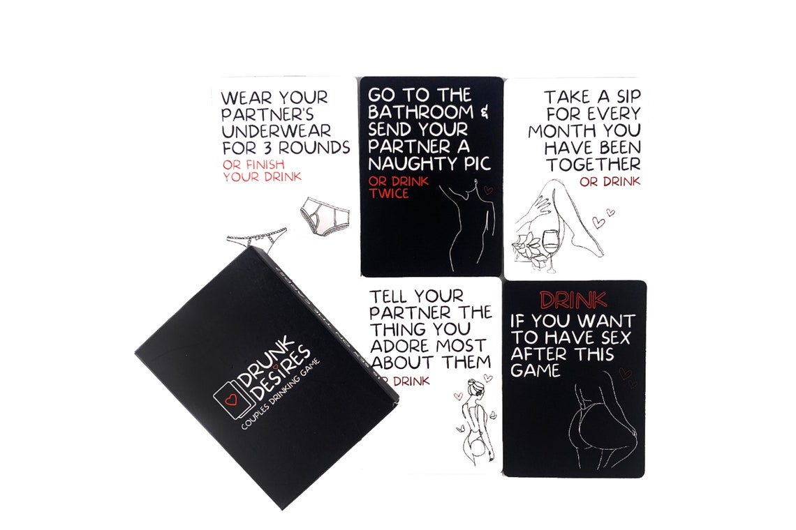 TODAY 10%OFF Sex Game Cards Drunk & Desires Sex | Etsy