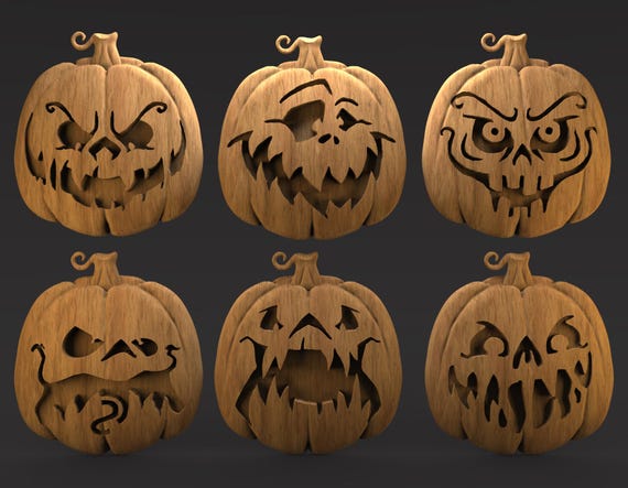 Halloween Pumpkin Models - CNC Carving Ready STL, ArtCAM, VCarve, G-Codes & Production Report