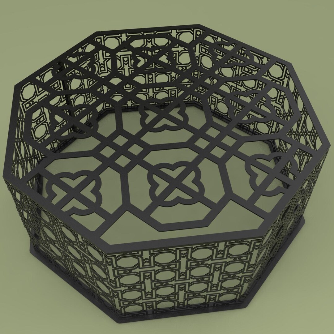 CNC Laser Cut Decorative Table - Digital File Set - Etsy