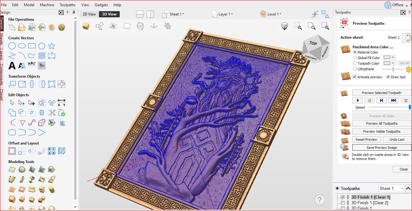 Tree Beard Themed 3D Relief STL File & CNC G-codes - Etsy