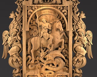 CNCルーター用レリーフ彫刻 - STL、VCarve、Aspire、Gコード、生産