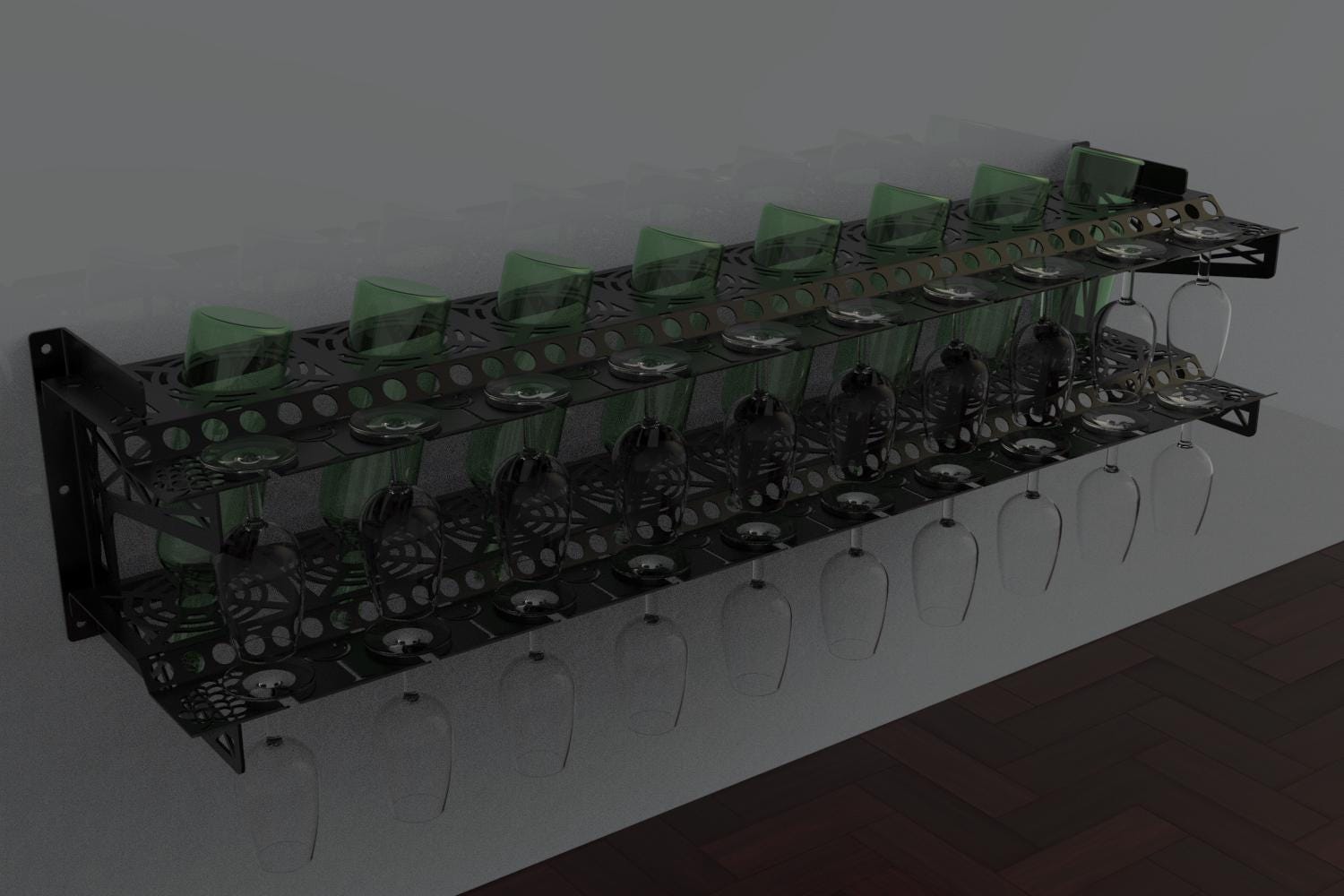 Wine Rack Digital Files: Laser Cut DXF, PDF, STL - Etsy