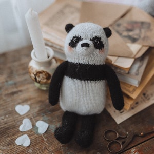 PDF knitting pattern: Bruno the Panda. Cute children toy, soft toy, taddy bear zdjęcie 10