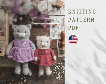 Cat Knitting Pattern: ZOE Kitten Toy (PDF Pattern)