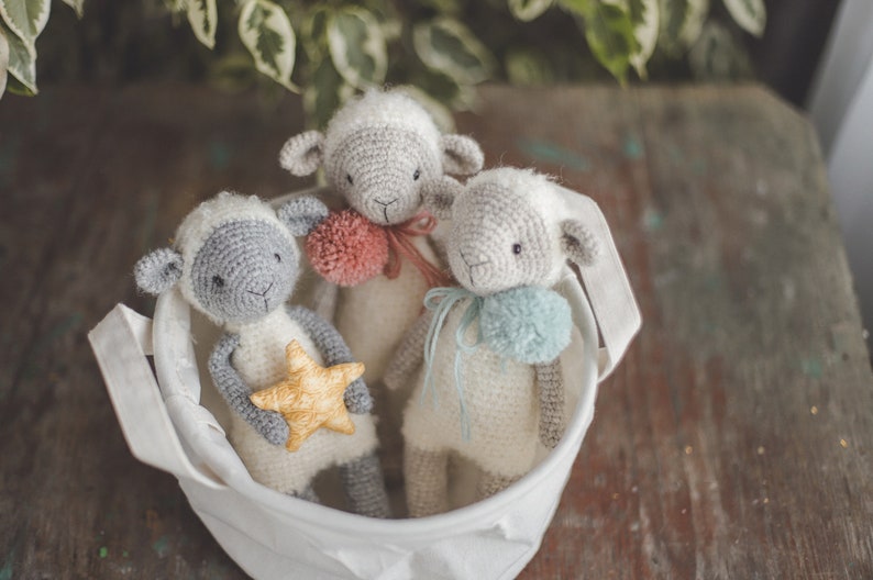PDF Lamb crochet pattern, crochet sheep pattern, cute lamb, amigurumi pattern, crochet toy pattern, easter lamb, easter sheep image 4