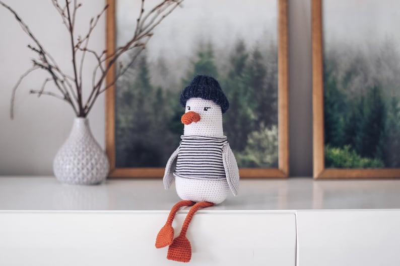 PDF CROCHET PATTERN gull, amigurumi, amigurumi pattern, amigurumi bird, zoomigurumi, crochet animal zdjęcie 8