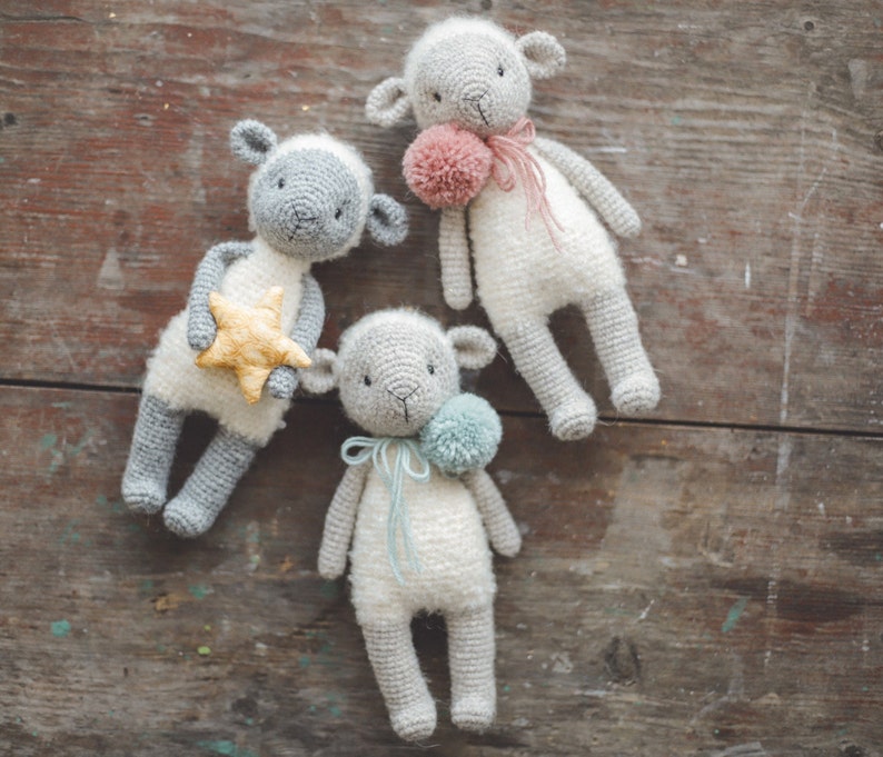 PDF Lamb crochet pattern, crochet sheep pattern, cute lamb, amigurumi pattern, crochet toy pattern, easter lamb, easter sheep image 3