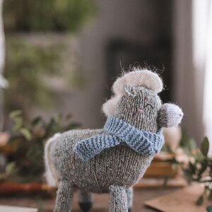 Cute horse and unicorn knitting pattern. Amigurumi toys. Сhildren's soft toy. Knitted animals. Fairytale unicorn image 3