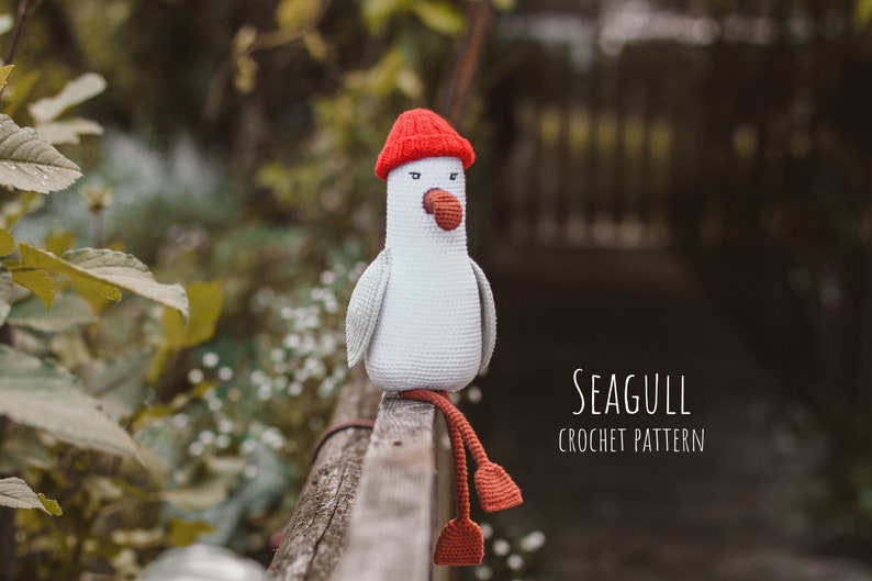 PDF CROCHET PATTERN gull, amigurumi, amigurumi pattern, amigurumi bird, zoomigurumi, crochet animal zdjęcie 3