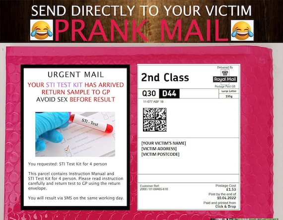 SWINGERS CLUB Prank Mail Postal Package April's Fool Adult Joke Birthday  Same Day Dispatch 