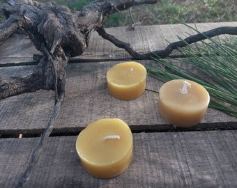 French beeswax tea light candle