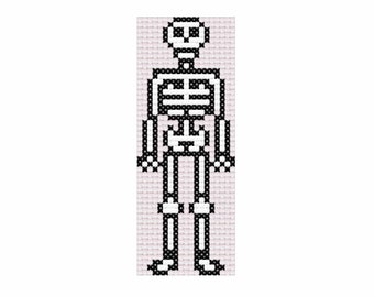 Mini Skeleton Cross Stitch Pattern PDF