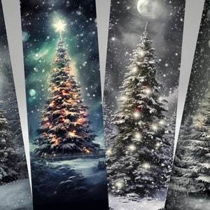 Printable Christmas Tree Bookmarks