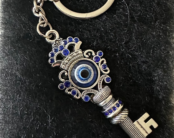 Opening A Key Chain KEY EVILEYE KEYCHAIN, for Opening up Doors to Success & Love - Etsy