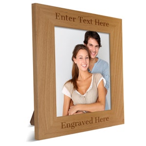 Personalized Portrait Red Adler Picture Frame 8 x 10 - Add Your Custom Text - Picture Photo Frame - Gifts For Her - Gifts For Him
